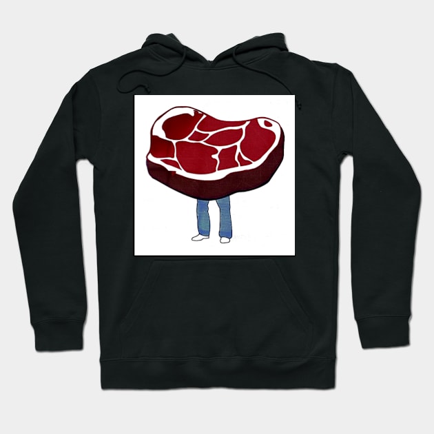 Human steak Hoodie by ZoeBaruch